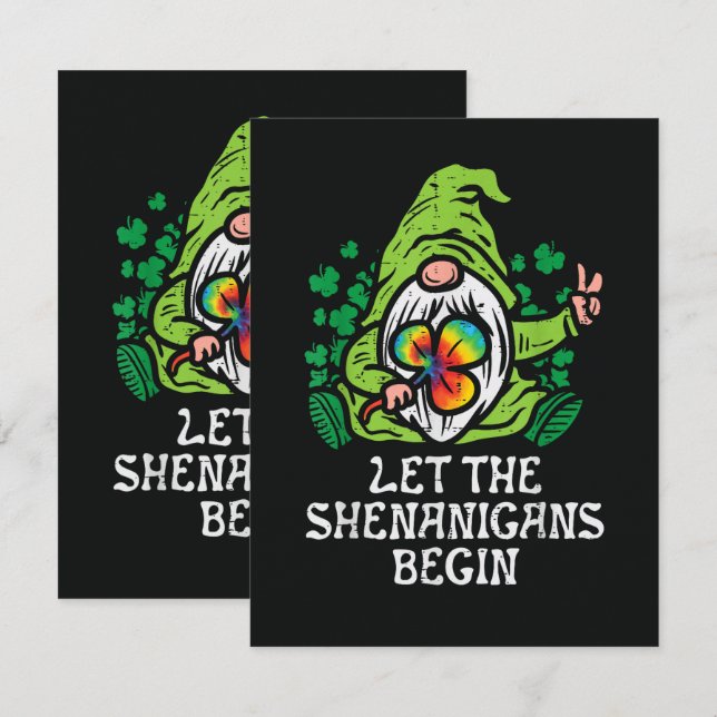 Let Shenanigans Begin Thank You Card (Front/Back)