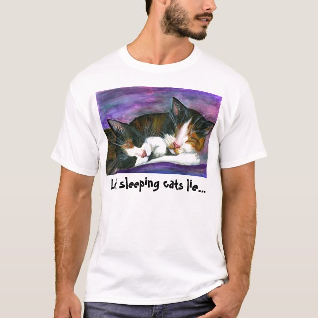 Let sleeping cats... T-Shirt (Front)