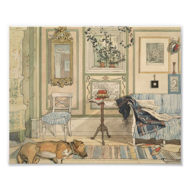 Let Sleeping Dogs Lie Swedish Watercolor Photo Print (Front)