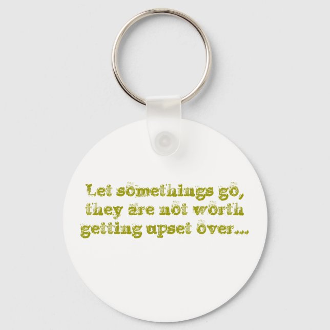 Let somethings go keychain (Front)