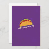 Let Taco 'bout it Funny Taco Slogan (Front/Back)