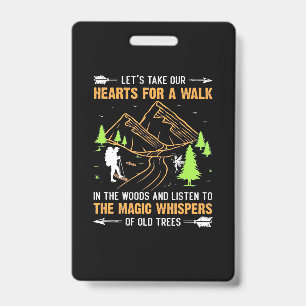 Let Take Our Hearts For A Walk Badge