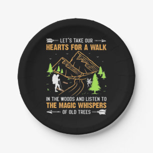 Let Take Our Hearts For A Walk Paper Plates
