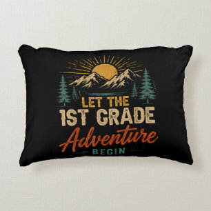 Let The 1st Grade Adventure Begin Accent Pillow