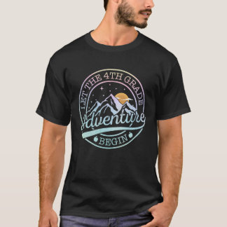 Let The 4th Grade Adventure Begin Retro First Day T-Shirt