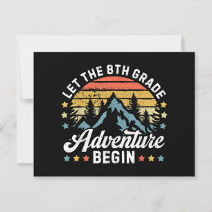 Let the 8th Grade Adventure Begin Back To School T Holiday Card