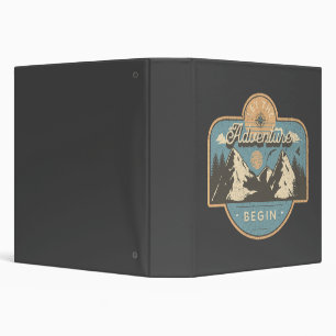 Let the adventure begin 3 ring binder