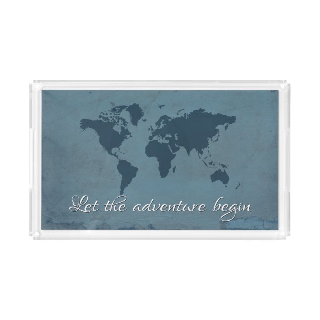 Let the adventure begin acrylic tray (Front)