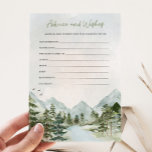 Let the Adventure Begin Baby Advice &amp; Wishes Game