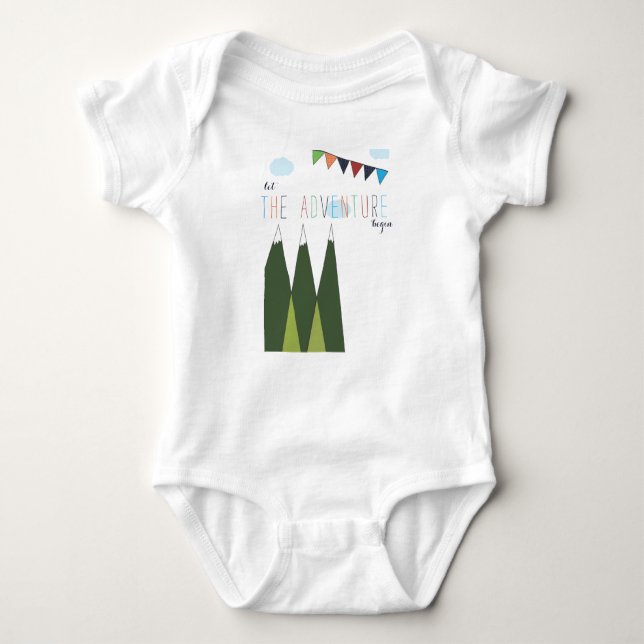 Let the Adventure Begin Baby Bodysuit (Front)
