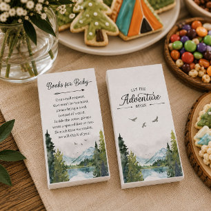 Let The Adventure Begin Baby Shower Books for Baby Enclosure Card