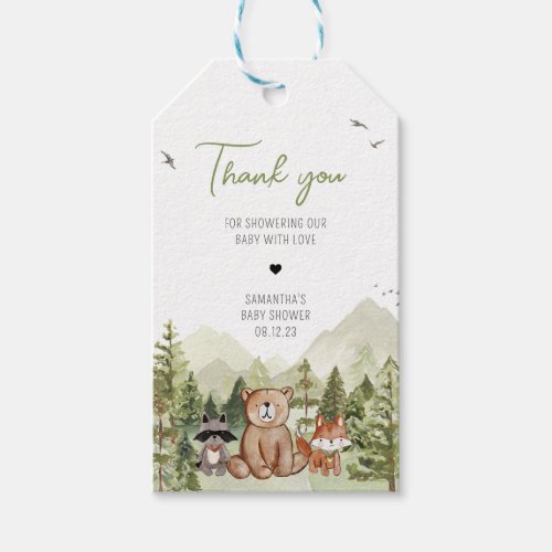 Let the Adventure Begin Baby Shower Favor Tags