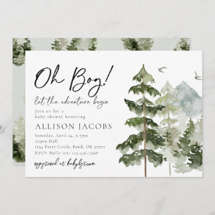 Let The Adventure Begin Baby Shower Invitations