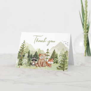 Let the Adventure Begin Baby Shower Letterpress Thank You Card