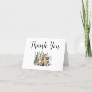 Let the Adventure Begin Baby Shower Letterpress Thank You Card