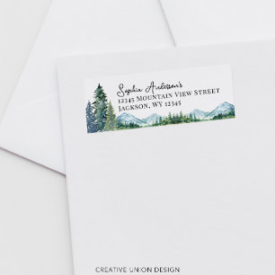 Let The Adventure Begin Baby Shower Mailing Label