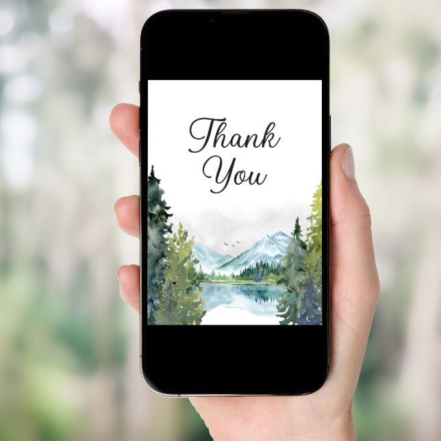 Let The Adventure Begin Baby Shower Thank You Card (Front Digital)