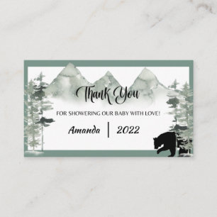 LET THE ADVENTURE BEGIN BABY SHOWER THANK YOU CARD