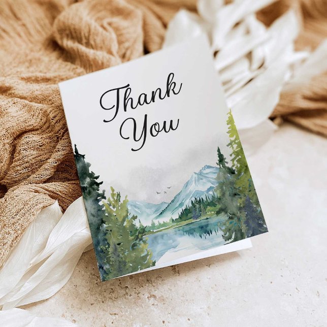 Let The Adventure Begin Baby Shower Thank You Card (Creator Uploaded)