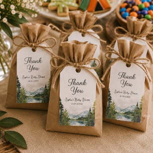 Let The Adventure Begin Baby Shower Thank You Tags