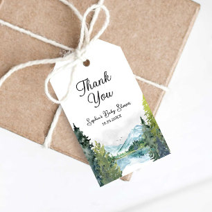Let The Adventure Begin Baby Shower Thank You Tags