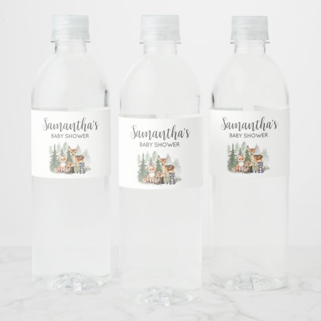 Let the Adventure Begin Baby Shower  Water Bottle Label (Bottles)