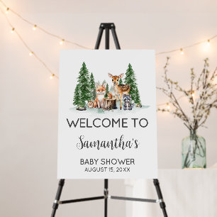 Let the Adventure Begin Baby Shower Welcome Sign