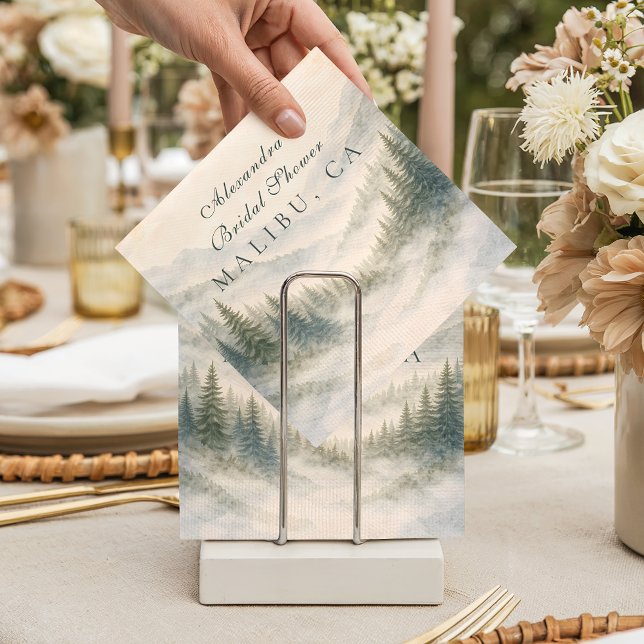 Let The Adventure Begin Bridal Shower Napkins (Creator Uploaded)