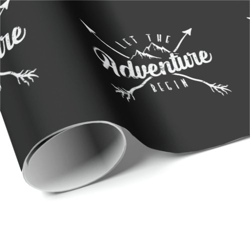 Let The Adventure Begin camping Wrapping Paper