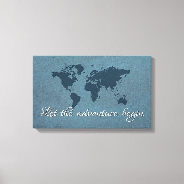 Let the adventure begin canvas print (Front)