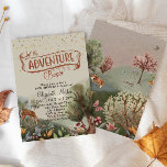 Let The Adventure Begin Colored Pencil Baby Shower Invitation<br><div class="desc">A beautiful woodland illustration,  with trees,  flowers,  and animals. Let the adventure begin,  ideal for whimsical Baby Shower occasions as well as Children's Birthdays. For matching items or any changes,  please contact me on Zazzle (go to my store and click on "message").</div>