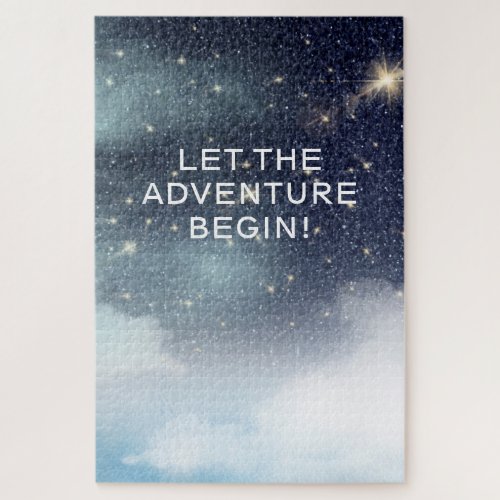 Let the Adventure Begin Cosmos Starry Sky Jigsaw Puzzle