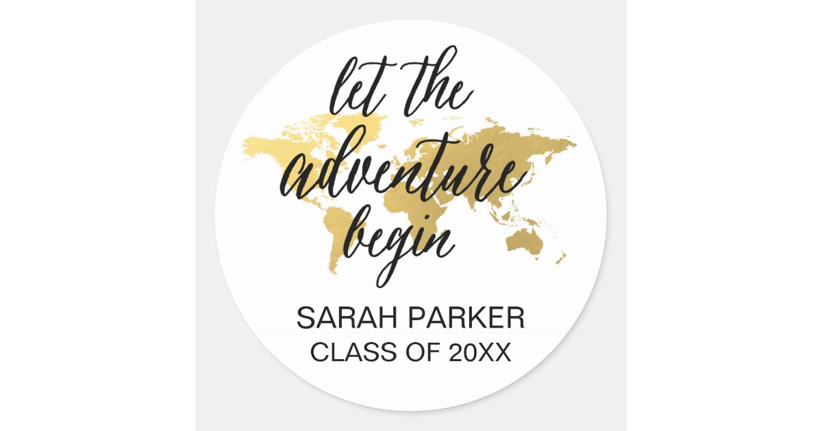 Luxury Gold Graduation Class Wax Seal Stickers | Zazzle