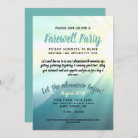 Let the Adventure Begin Farewell Party Invitation
