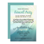 Let the Adventure Begin Farewell Party Invitation Let the Adventure Begin Farewell Party Invitation