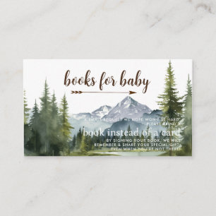 Let the Adventure Begin Forest baby shower request Enclosure Card