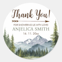 Let the Adventure Begin Forest Rustic Baby Shower