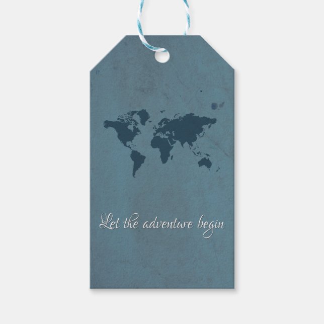 Let the adventure begin gift tags (Front)