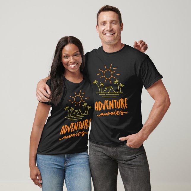 Let The Adventure Begin Gifts Camping Travel T-Shirt (Unisex)