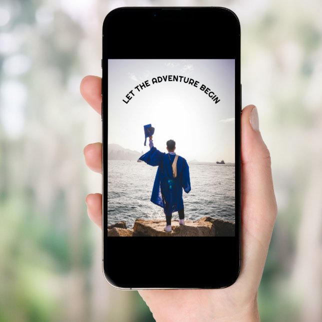 Let the Adventure Begin Graduate Going Away Party Invitation (Front Digital)