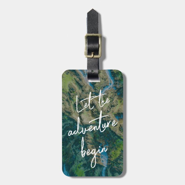 Let the Adventure Begin Luggage Tag (Front Vertical)