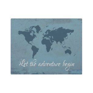 Let the adventure begin metal print