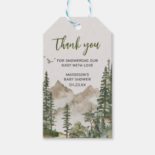 Let the Adventure Begin Mountain Favor Tags