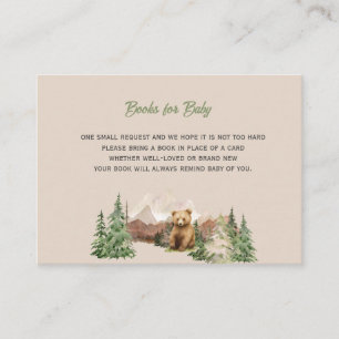 Let the Adventure Begin Mountain Sage Baby Shower Enclosure Card