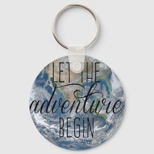 Let the adventure begin Mug Quote Keychain