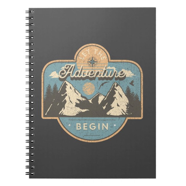 Let the adventure begin notebook (Front)