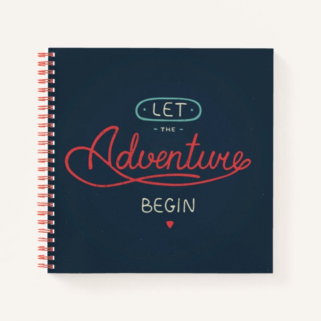 Let The Adventure Begin Notebook (Front)