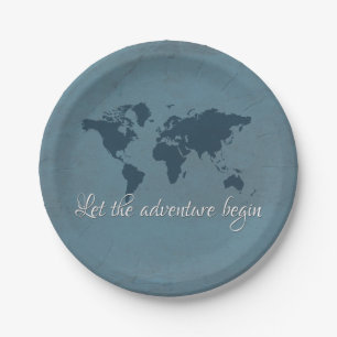 Let the adventure begin paper plates