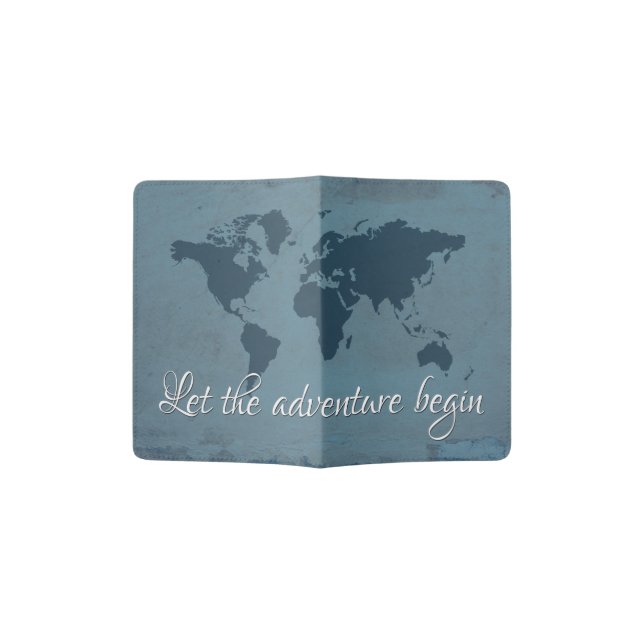 Let the adventure begin passport holder (Opened)