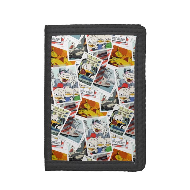 Let the Adventure Begin Pattern Tri-fold Wallet (Front Vertical)
